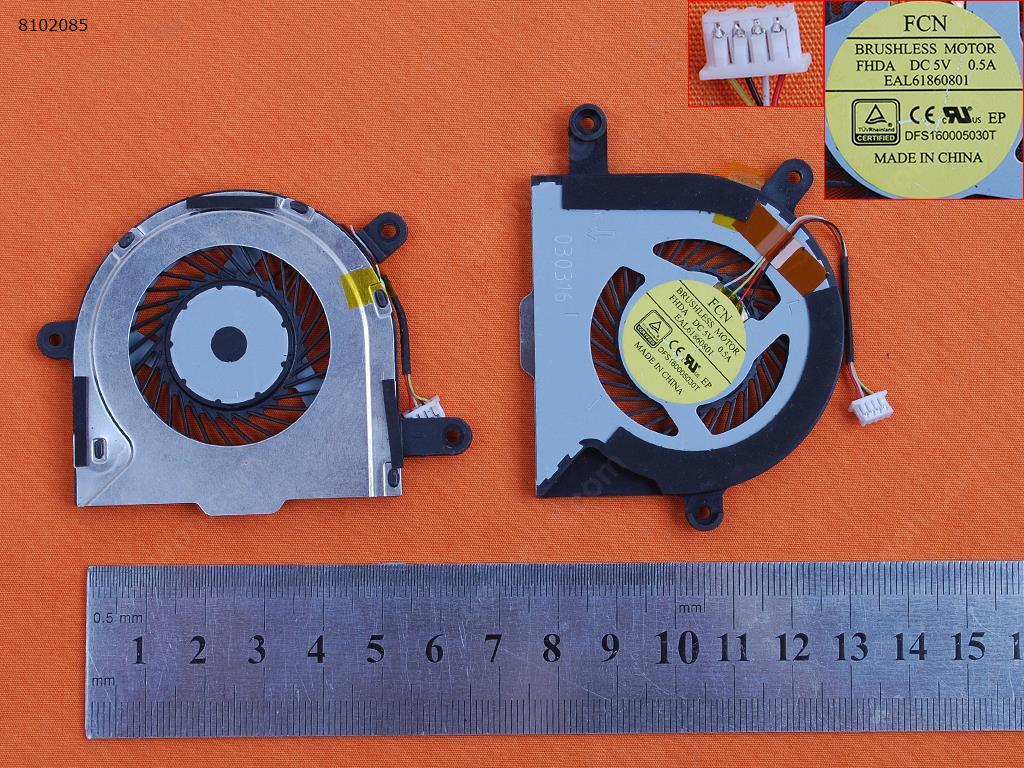 Picture of New Replacement CPU Cooling Fan For LG Gram 15 15ZD960-GX70K(4 PIN,Original) DFS160005030T     030316 Layout