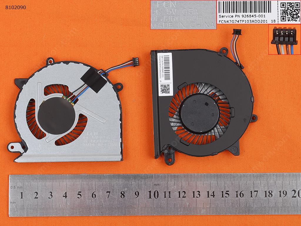 Picture of New Replacement CPU Cooling Fan For HP Pavilion 15-CD series(Original) 926845-001   JJR0000H    NFB75A05H-005