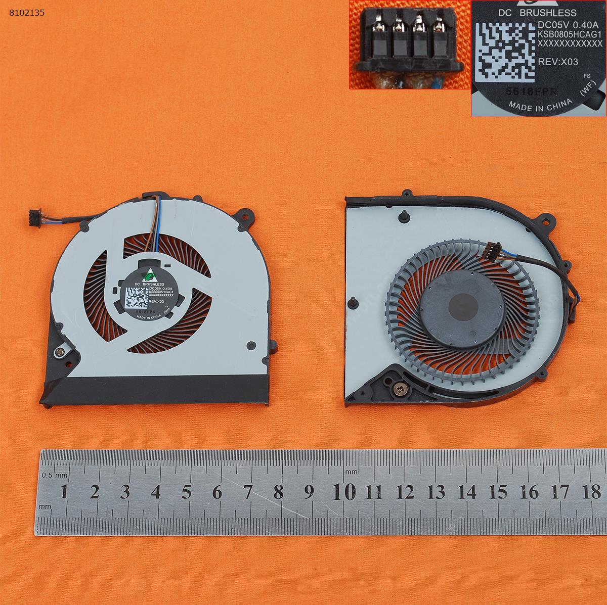 Picture of New Replacement CPU Cooling Fan For HP ZBOOK 15U G3 Series(Original) KSB0805HCAG1     EG50050S1-C770-S9A Layout