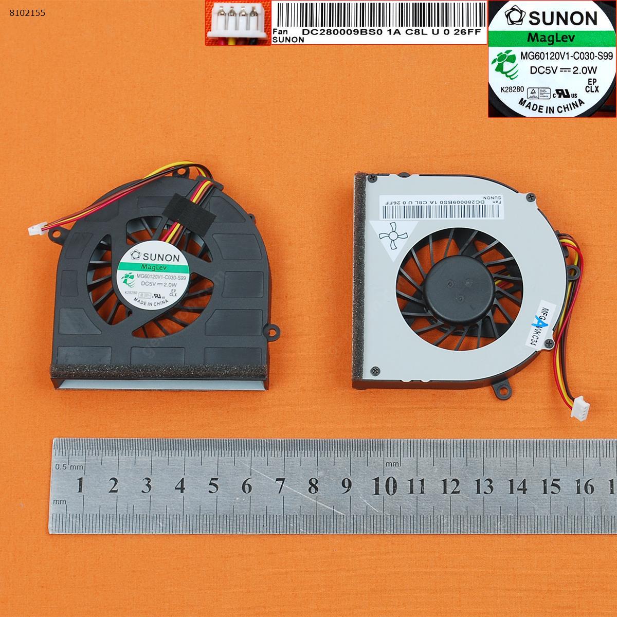 Picture of New Replacement CPU Cooling Fan For Lenovo G470 G470A G470AH G475 G570 G575(Original) DC280009BS0      MG60120V1-C030-S99     KSB05105HC-AG53     DC280009BD0 Layout