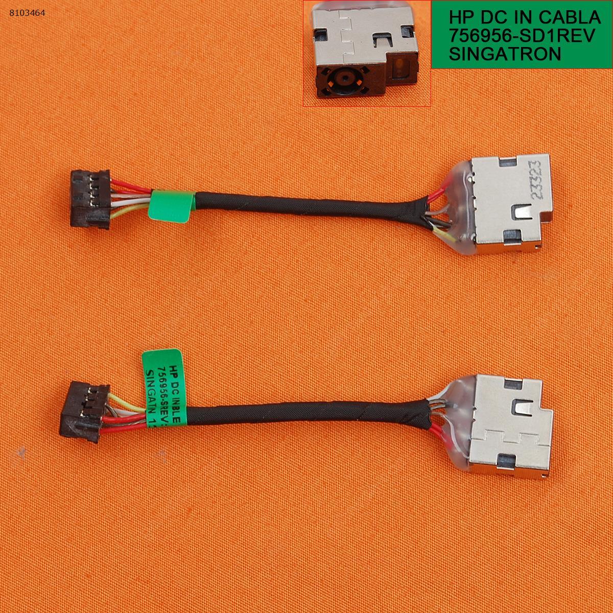 Picture of DC IN power Jack HARNESS CABLE SOCKET FOR HP 763699-001 756966-FD1 756956-SD1