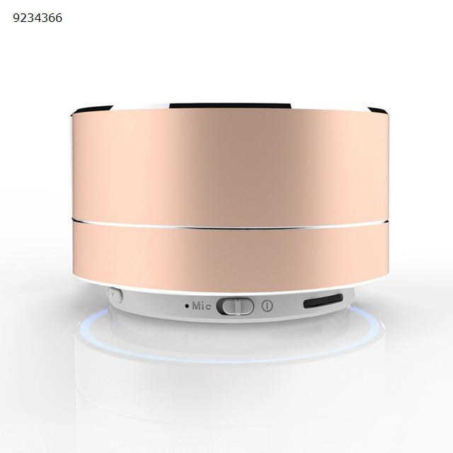 Picture of A10 LED glowing Bluetooth receiver Hands-free Music Player metal Bluetooth speaker Rose Gold