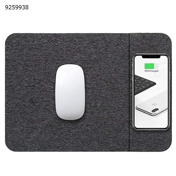 Picture of Qi Wireless Charger Mouse Pad,Gemwon 2 In 1 Charging Mat Durable Stable Portable Safe Built-in Wireless Charger for All Qi Devices Comperter Android iPhone (GRAY)