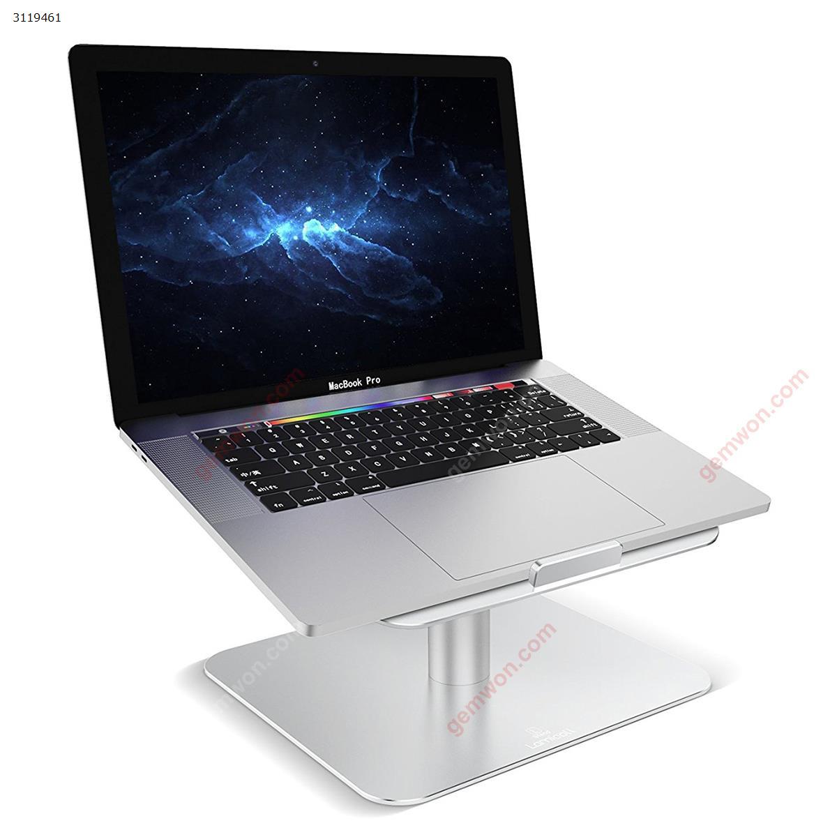 Picture of Laptop Notebook Stand,  Laptop Riser: [360-Rotating] Desktop Holder Compatible with Apple MacBook, Air, Pro, Dell XPS, HP, Samsung, Lenovo More 10" ~ 17" Notebooks - Silver