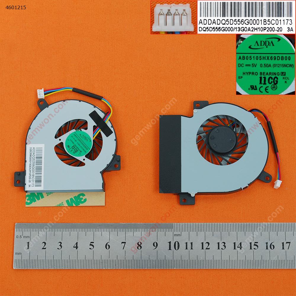 Picture of New Replacement CPU Cooling Fan For ASUS Eee PC 1215 1215T 1215P 1215N 1215B 1215TL(Original) AB05105HX69DB00    KSB0505HB-AC77 Layout