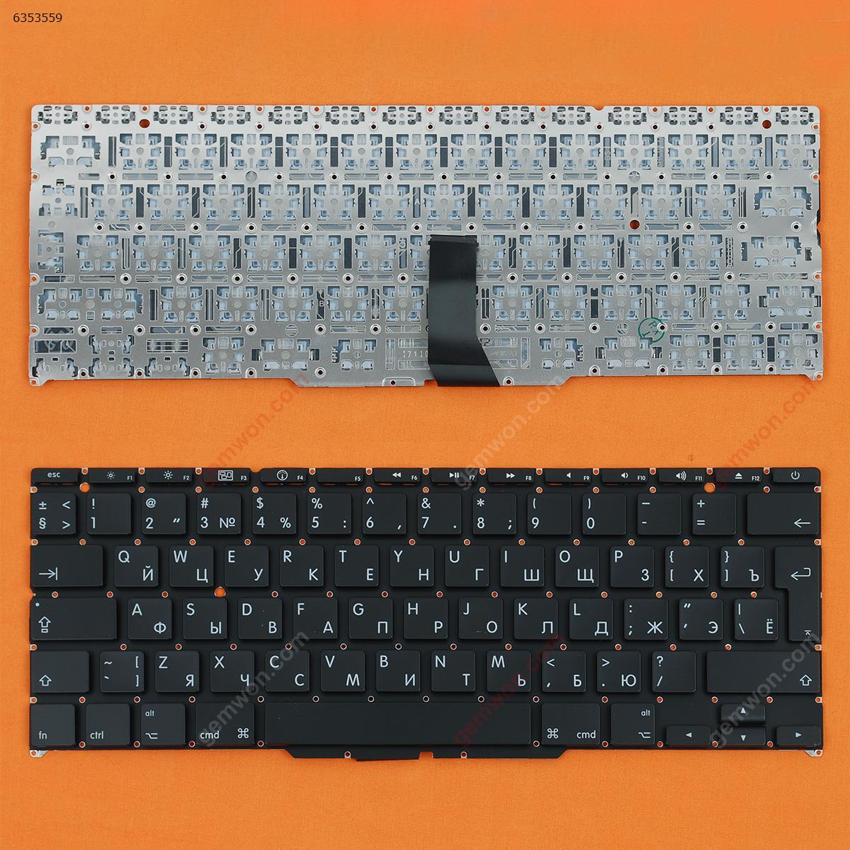 Picture of New Replacement Laptop Keyboard For Apple Macbook Air A1370 11.6" BLACK(For 2010,without Backlit) RU Layout