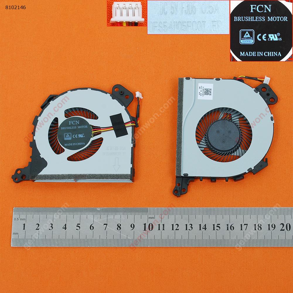Picture of New Replacement CPU Cooling Fan For Lenovo IdeaPad 320-15AST-80XV 320-15IKB(Original) DC28000DBF0      DFS541105FC0T Layout