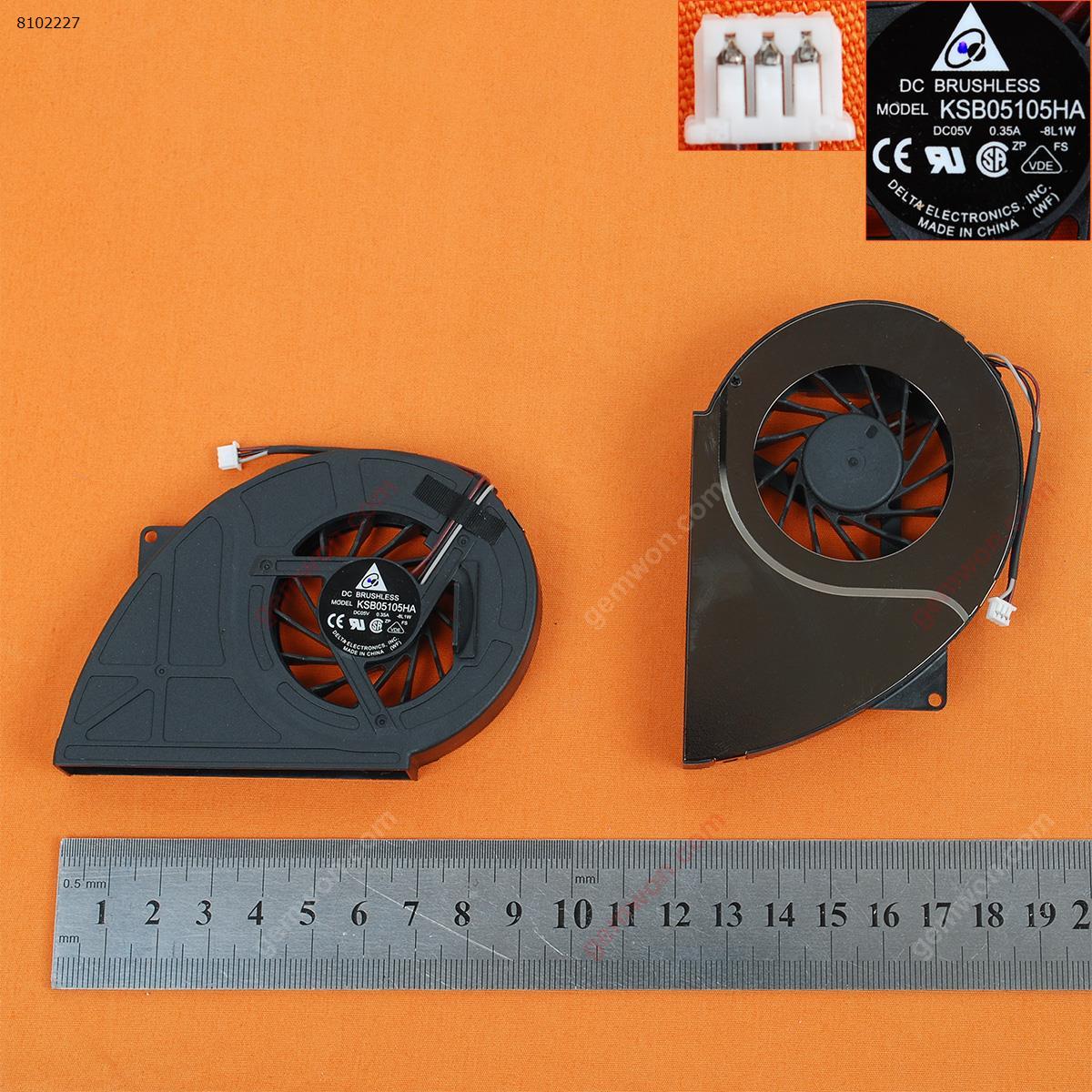Picture of New Replacement CPU Cooling Fan For Toshiba Qosmio X500 X505(Original, Version 2) KSB05105HA-8L1W Layout