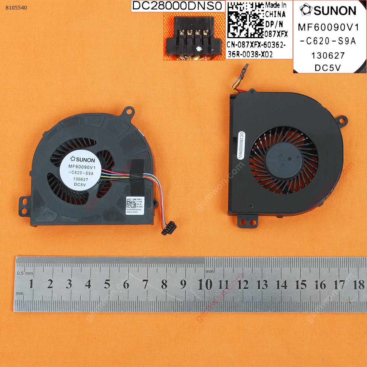Picture of New Replacement CPU Cooling Fan For DELL Latitude E5440 E5540(Original) DC28000DNVL   087XFX    MF60090V1-C620-S9A Layout