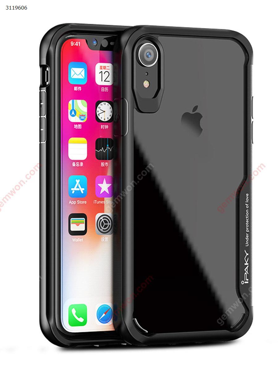 Picture of iphonexr Mobile phone case transparent apple protective cover pc anti-fall r new one-piece shell，black