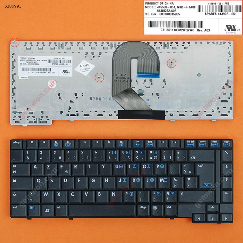 Picture of New Replacement Laptop Keyboard For HP Compaq 6710B 6715B BLACK FR Layout