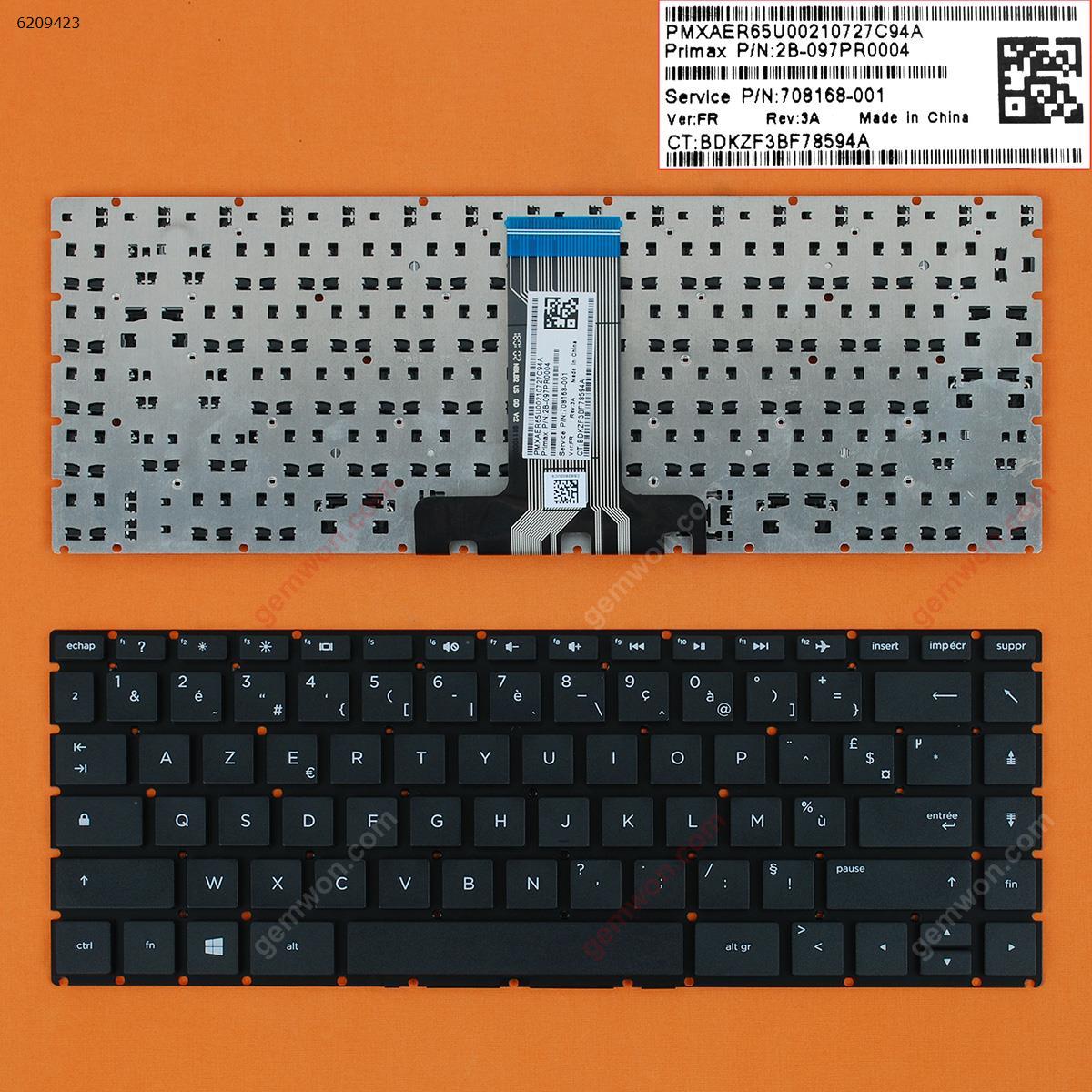 Picture of New Replacement Laptop Keyboard For HP Pavilion 14-BS 14-BS000 14-BS100 14-BS500 BLACK (Without FRAME,Small Enter,WIN8) FR Layout