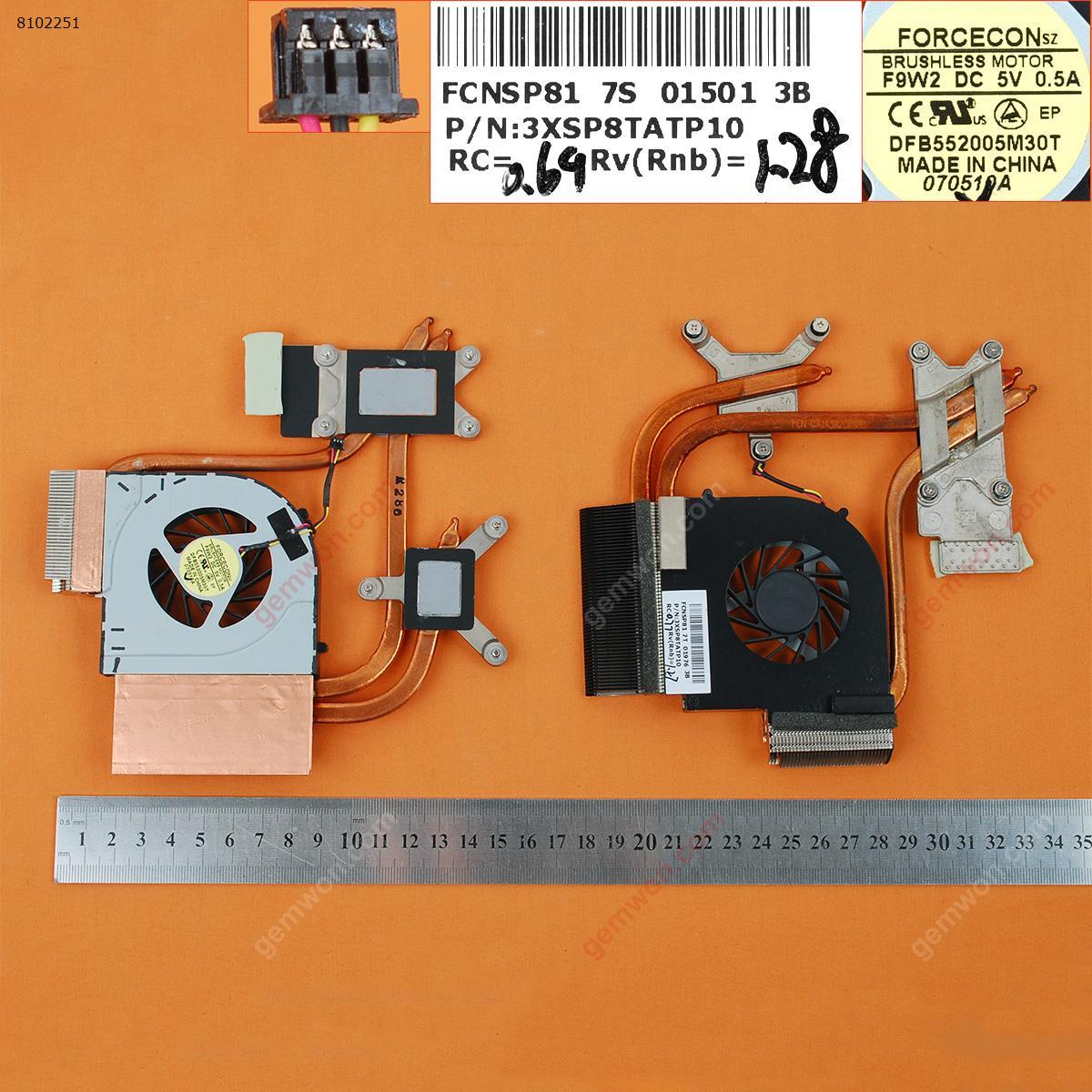 Picture of New Replacement CPU Cooling Fan For HP Envy 17 Envy 17-1000 Envy 17-1100(Heatsink) DFB552005M30T F9W2 3XSP8TATP10 Layout