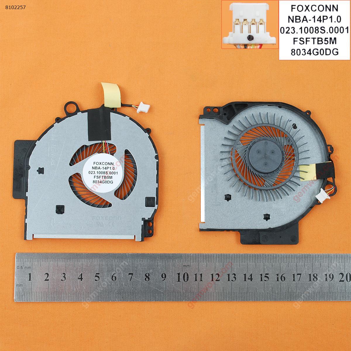 Picture of New Replacement CPU Cooling Fan For HP Pavilion X360 14-BA Series(Original) 924281-001    023.1008S.0001      NFB80A05H-002 Layout
