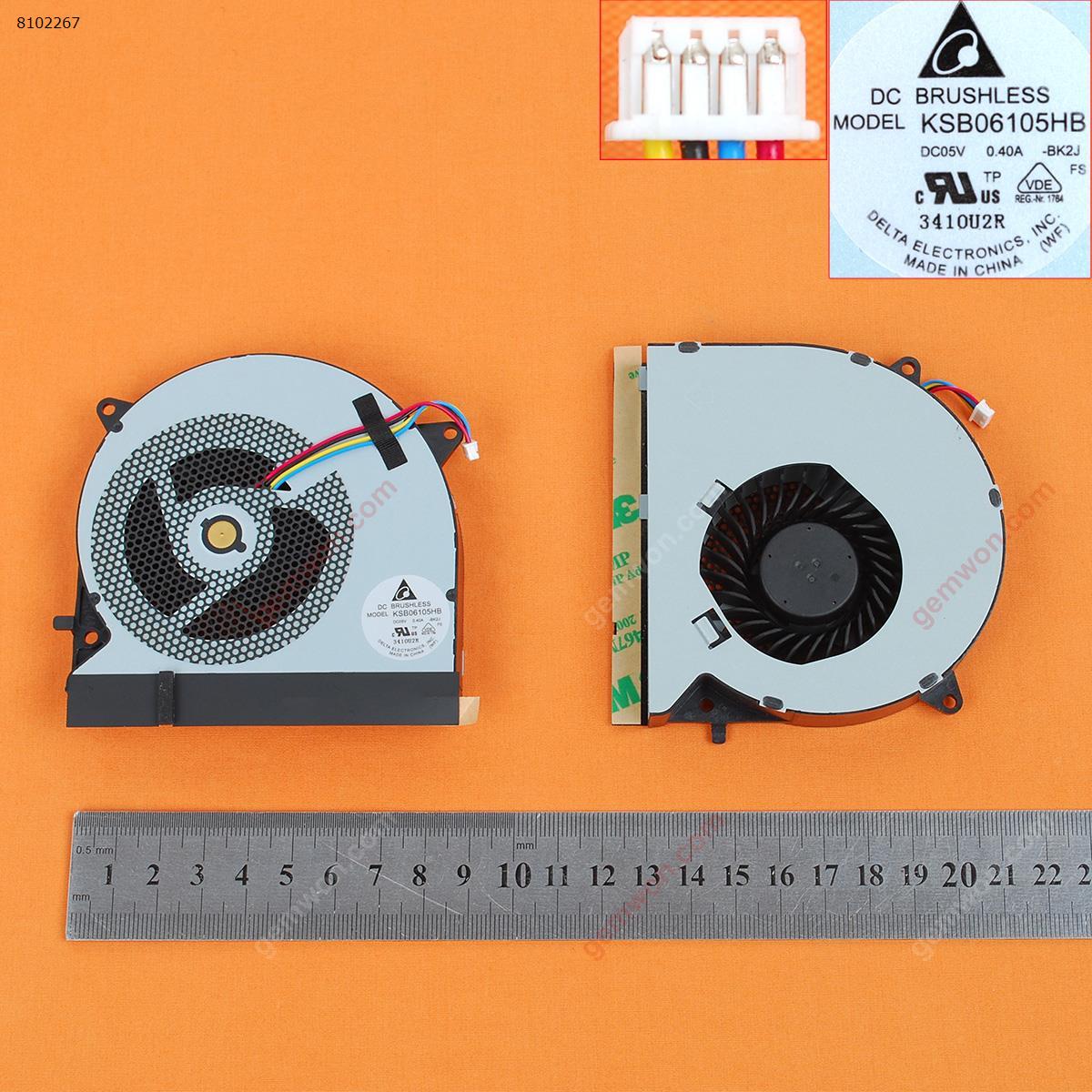 Picture of New Replacement CPU Cooling Fan For ASUS G55 G55VW G75 G75VW G75VX G75V(For GPU fan,Original) KSB06105HB-BK2L    KSB06105HA-AJ83 Layout