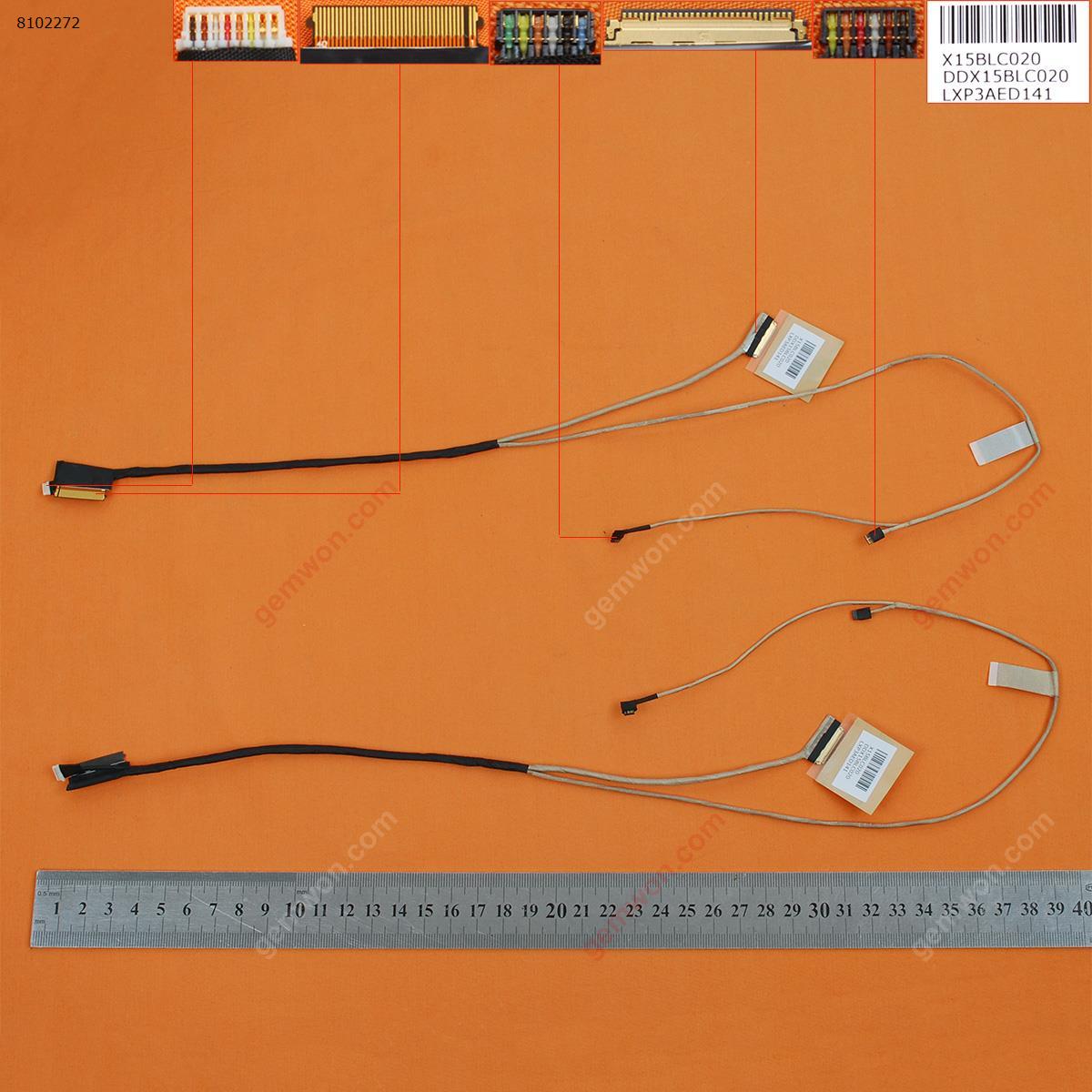 Picture of New LCD Display Screen Cable Replacement  For HP Pavilion 15-AB 15T-AB 15-AB121DX 15-AB065TX 30pin（With Touch），ORG
