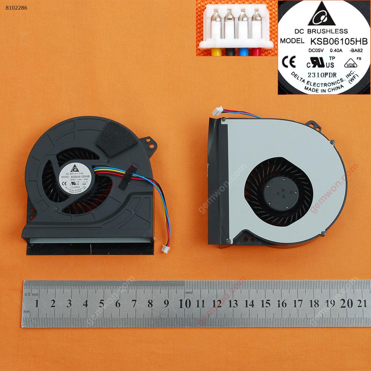 Picture of New Replacement CPU Cooling Fan For ASUS G74 G74S G74SX G74JH G74SW G74S-XR1(Original) KSB06105HB-BA82 Layout