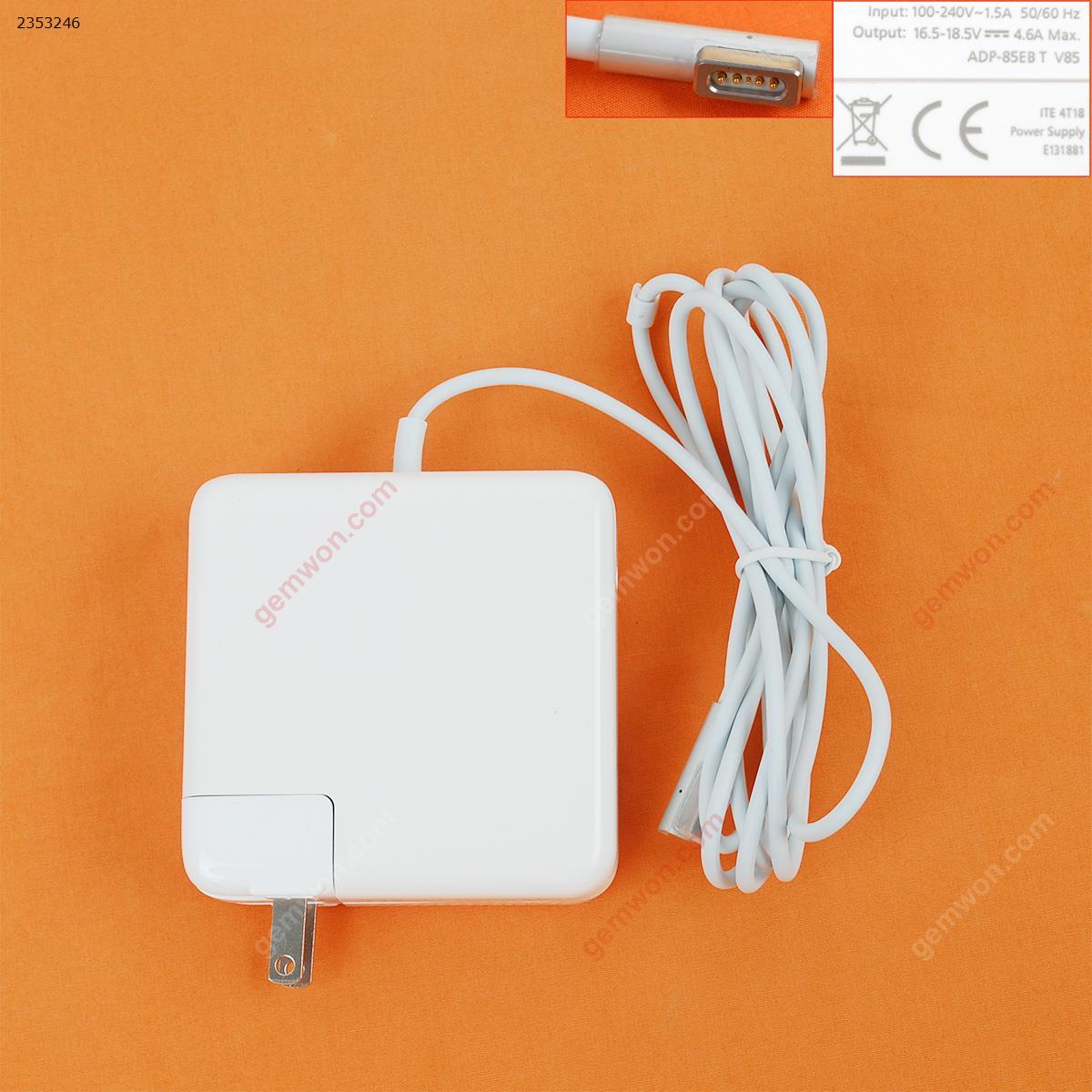 Picture of Apple Macbook 18.5V 4.6A 85W Connector Shape L ：A1343 A1222 A1297 A1290 A1266 A1260 A1229 A1226 A1211 A1172 A1151 A1150 A1286 A1175  A1222 A1212 (High Copy ) Plug：US