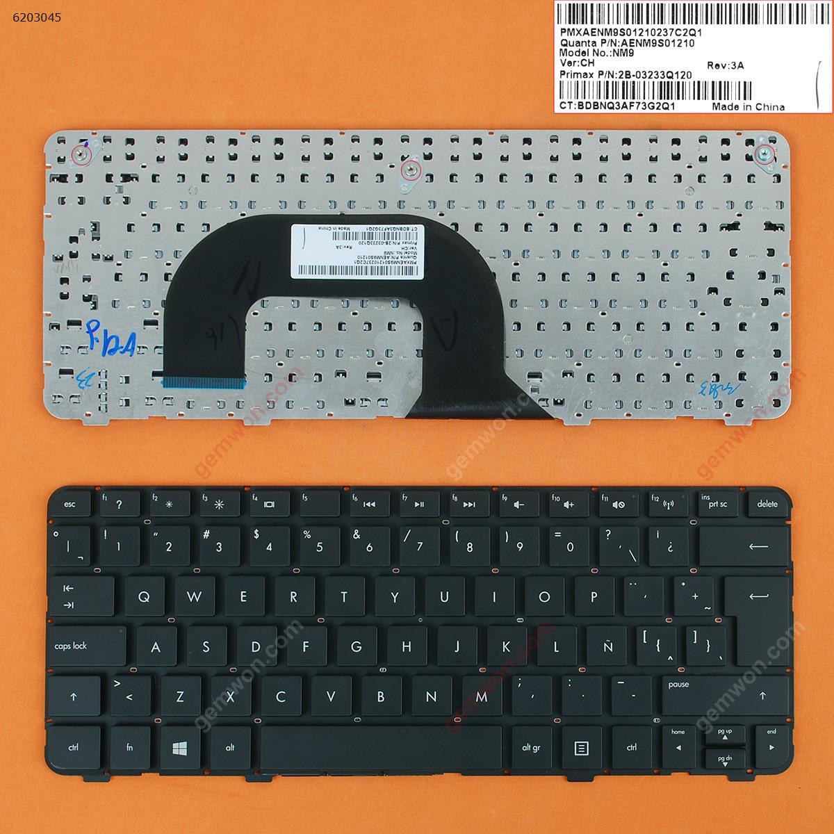 Picture of New Replacement Laptop Keyboard For HP Pavilion DM1-3000 DM1-4000 Series BLACK (Without FRAME)win8 LA Layout