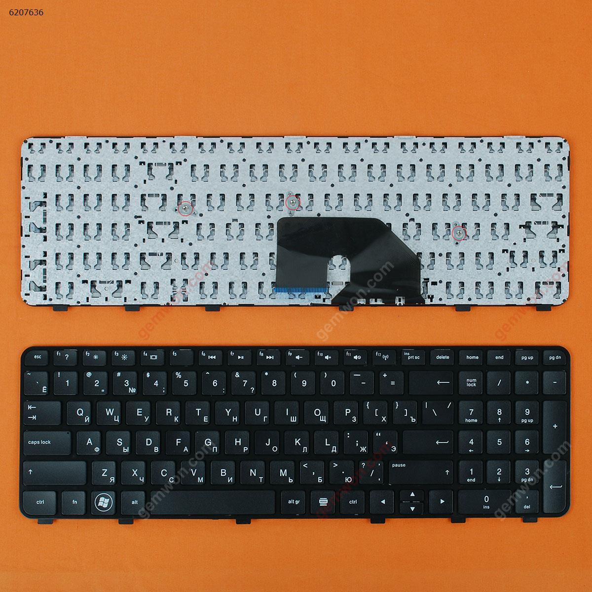 Picture of New Replacement Laptop Keyboard For HP DV6-6000 BLACK FRAME BLACK RU Layout