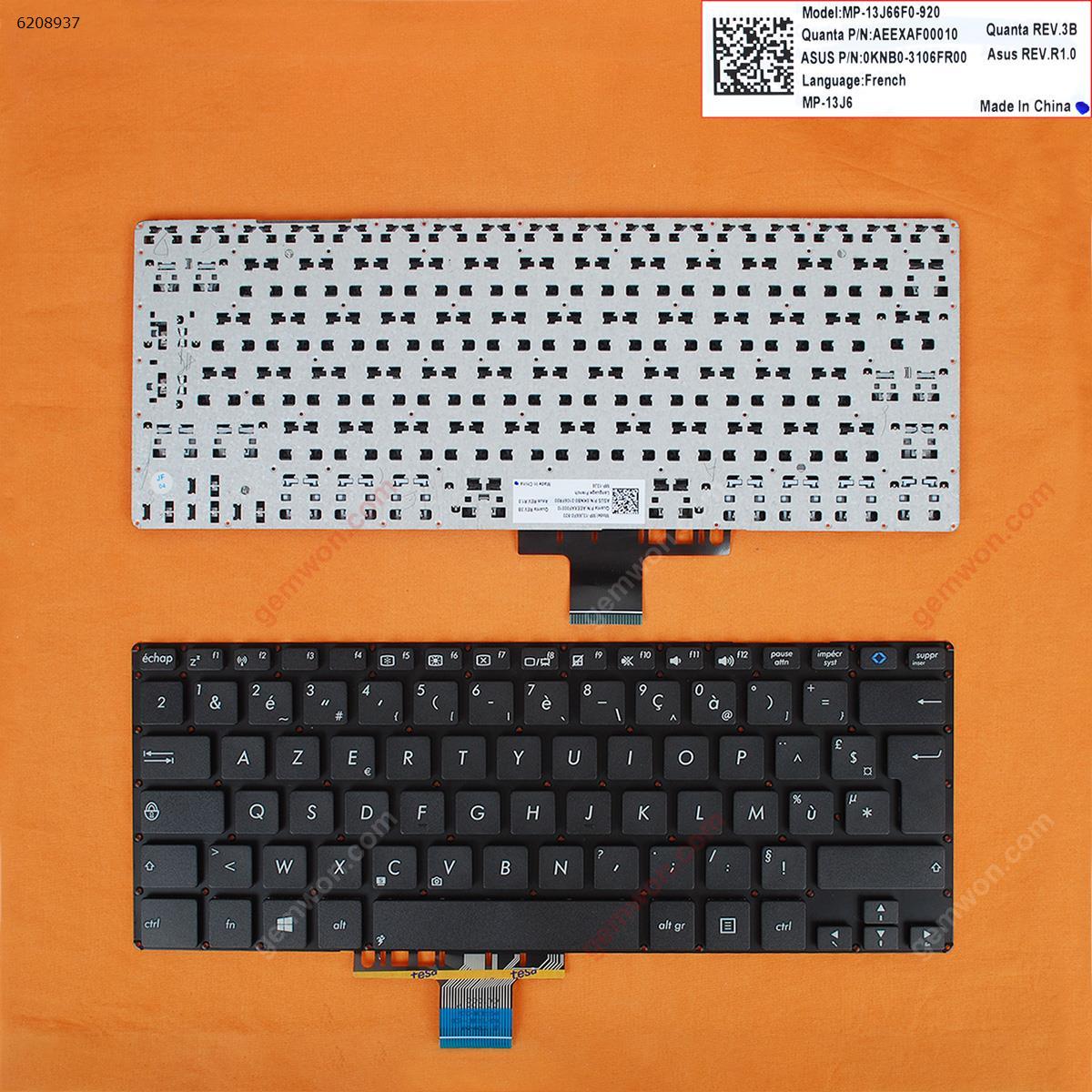 Picture of New Replacement Laptop Keyboard For ASUS S301 S301L S301LA S301LP BLACK (For Win8) FR Layout