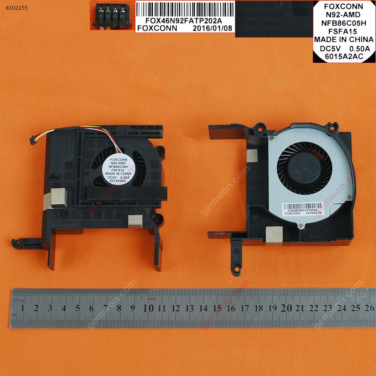 Picture of New Replacement CPU Cooling Fan For HP ALL IN ONE 20-C023W 20-C 22-B(Original) 863656-002 863659-004   NFB86C05H Layout