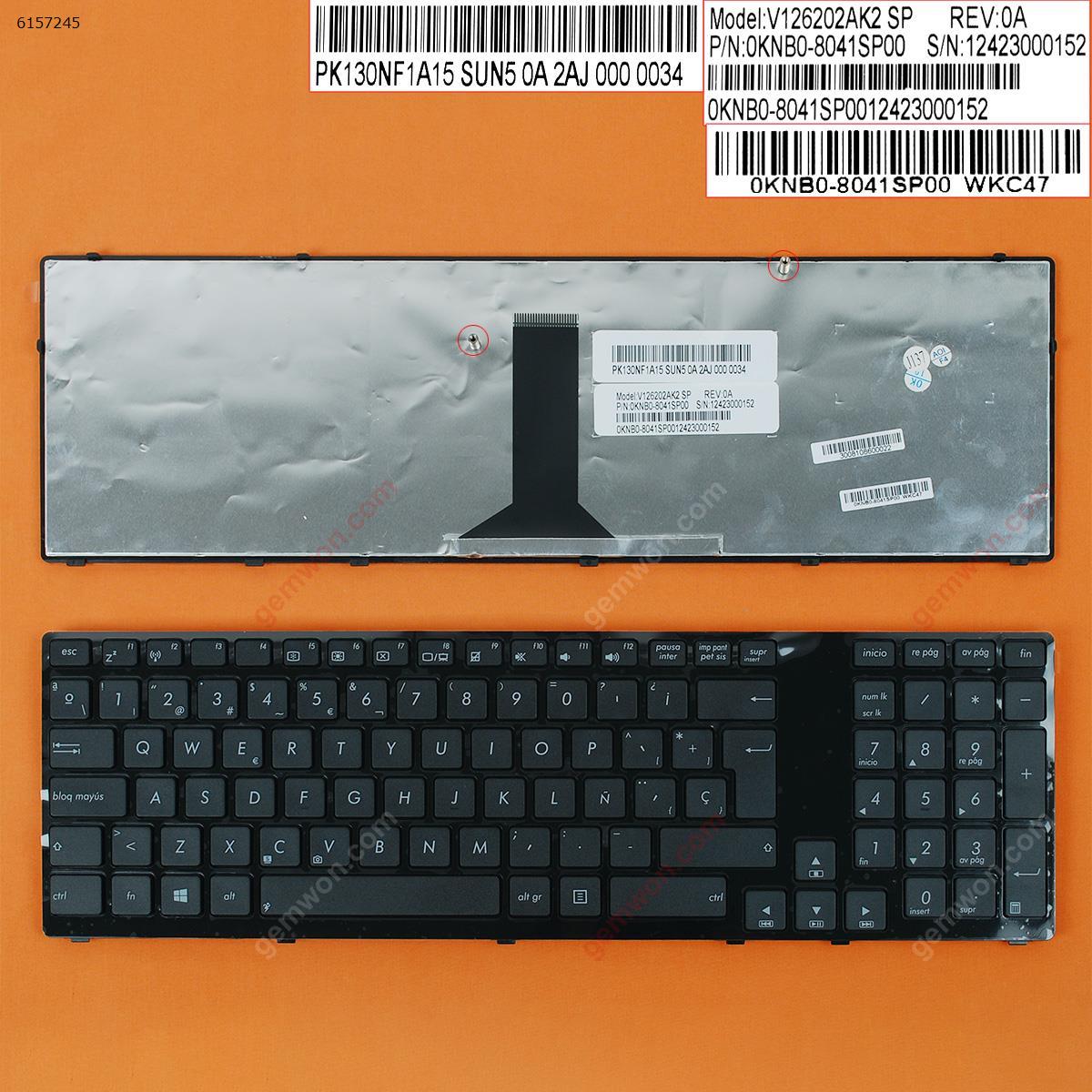 Picture of New Replacement Laptop Keyboard For ASUS K95 K95V K95VB K95VJ K95VM X93 X93S X93SM X93SV GLOSSY FRAME BLACK WIN8 SP Layout