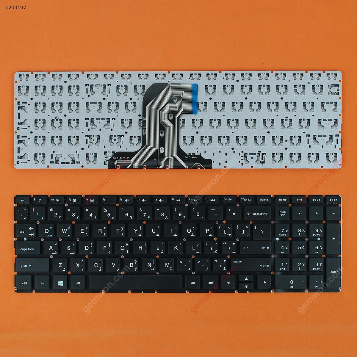 Picture of New Replacement Laptop Keyboard For HP Pavilion 15-AC 15-AF 250 G4 255 G4 BLACK (Small Enter,Without FRAME,Without Foil,Win8) AR Layout