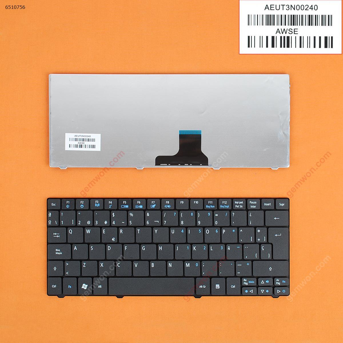 Picture of New Replacement Laptop Keyboard For ACER AS ONE 751 1410 1810T BLACK SP Layout