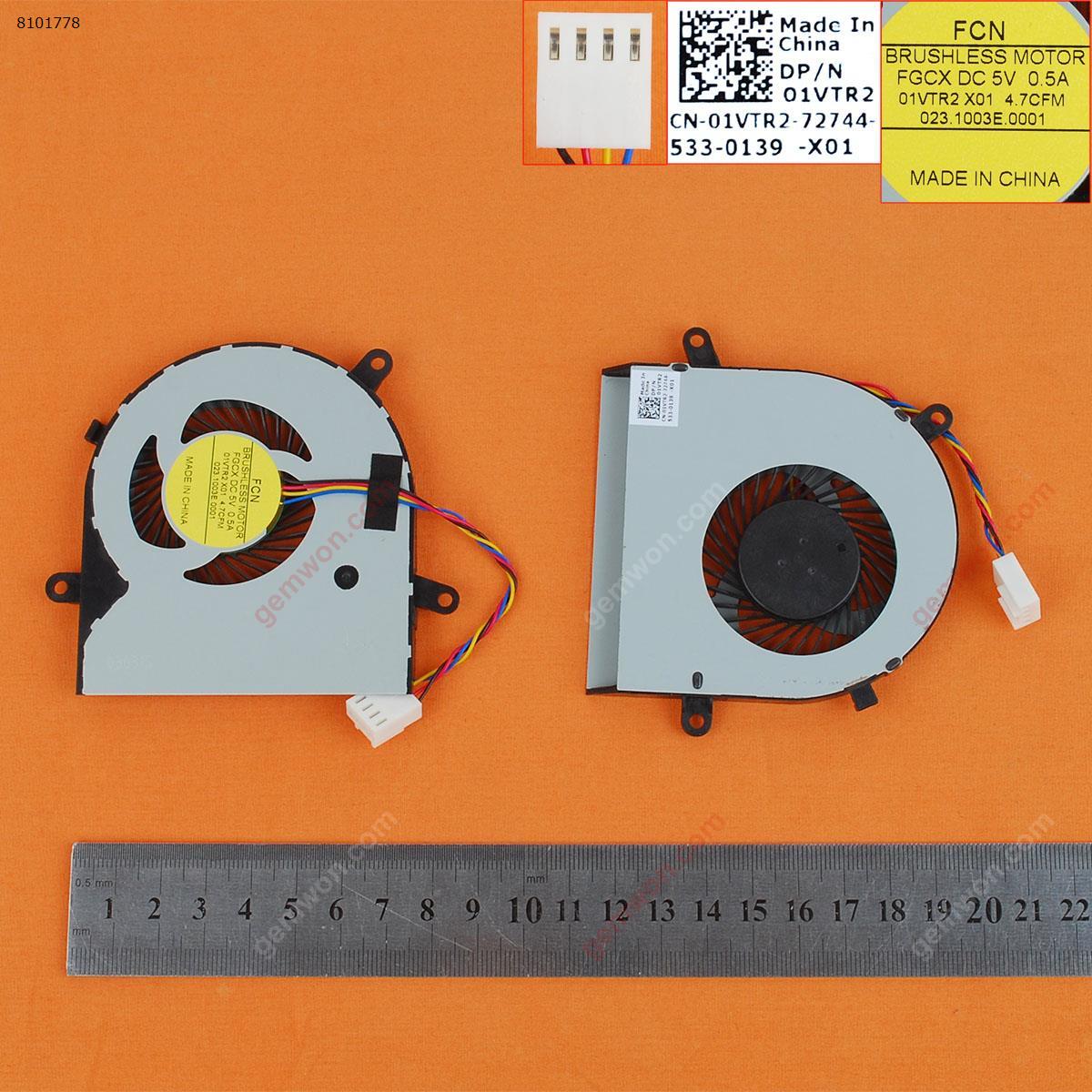 Picture of New Replacement CPU Cooling Fan For DELL Inspiron 24-3455 24-3459 All-In-One(Original) 023.1003E.0001  DFS531005PL0T    01VTR2 Layout