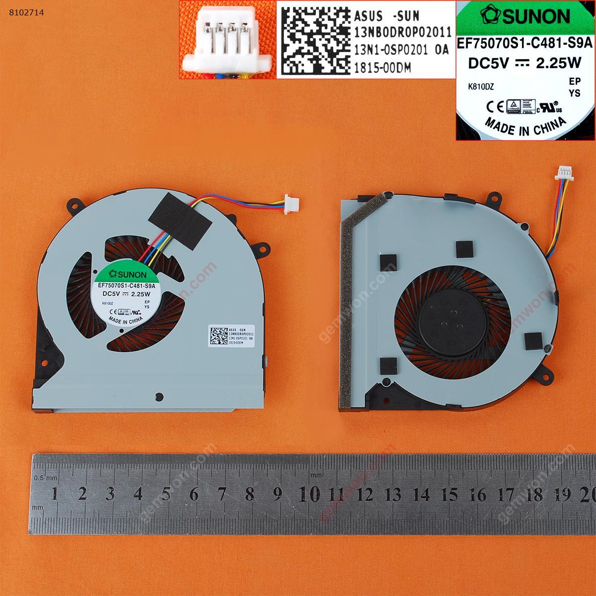 Picture of New Replacement CPU Cooling Fan For ASUS ROG Strix GL502VM ZX60V FX60VM S5VM（GPU fan）ORG Thin Thickness：10MM EF75070S1-C481-S9A Layout