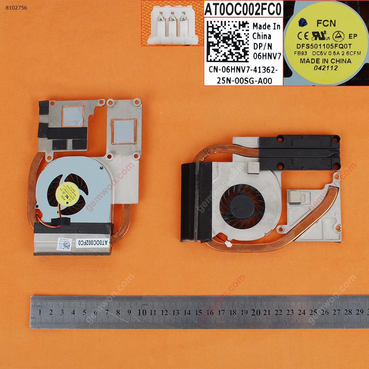 Picture of New Replacement CPU Cooling Fan For DELL Vostro 3560 5520 5525 7520(Independent Graphics,Heatsink) 06HNV7 Layout