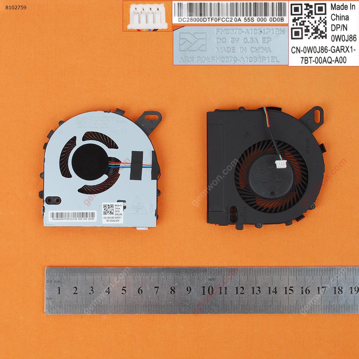 Picture of New Replacement CPU Cooling Fan For DELL Inspiron 15 7560 15-7560 Vostro 5468 5568(OEM) FN0570-A1084P1EL    0W0J86 Layout