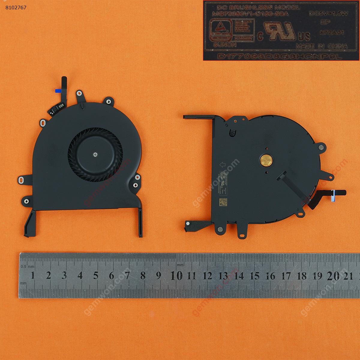 Picture of New Replacement CPU Cooling Fan For Apple MacBook Pro A1707 15" TouchBar(Right side,Original,2016 years) MG70050V1-C150-S9A Layout