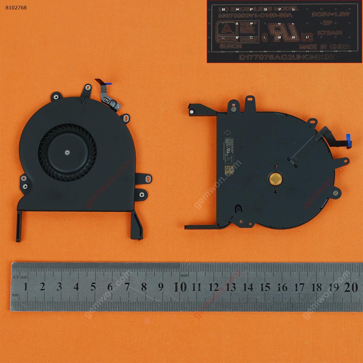 Picture of New Replacement CPU Cooling Fan For Apple MacBook Pro A1707 15" TouchBar(Left side,Original,2016 years) MG70050V1-C160-S9A Layout