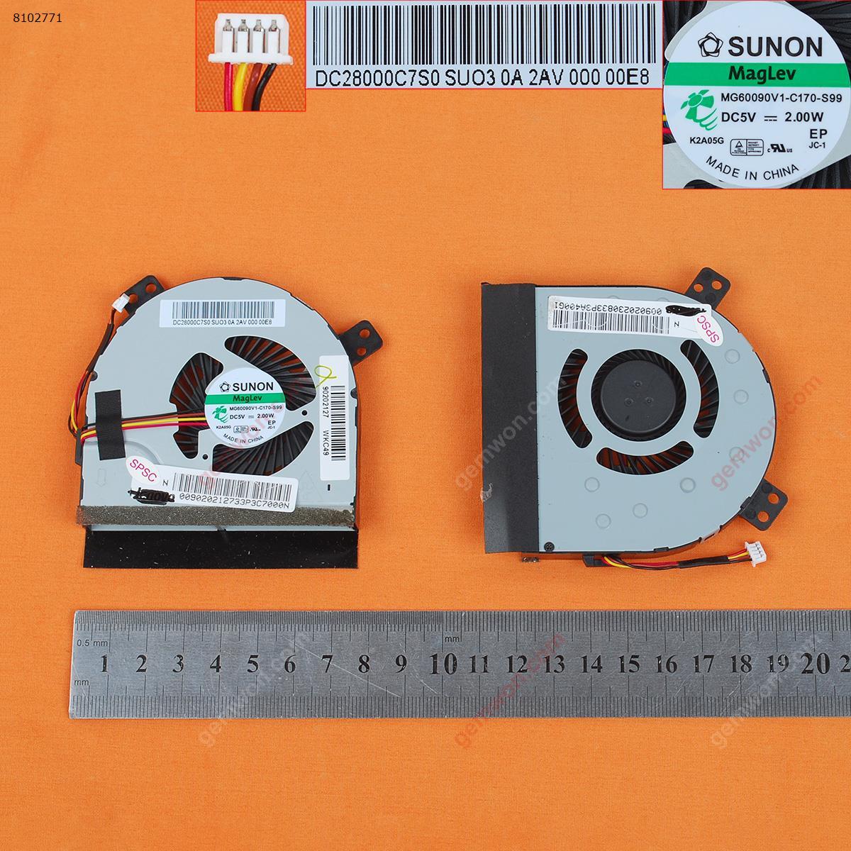 Picture of New Replacement CPU Cooling Fan For Lenovo Z400 Z400A Z400T Z500 P500 Z510 P400 Z410(Original) MG60090V1-C170-S99    DC28000BMF00B   DFS531205HC0T Layout