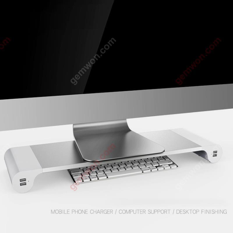 Picture of Computer monitor stand with 4 usb port desktop monitor riser-EU