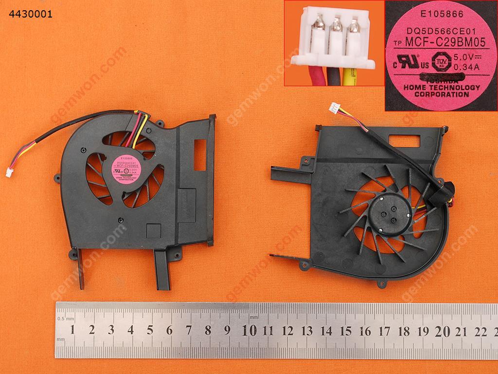 Picture of New Replacement CPU Cooling Fan For SONY VGN-CS(Original) MCF-C29BM05(5.0V 0.34A)  DQ5D566CE01 Layout