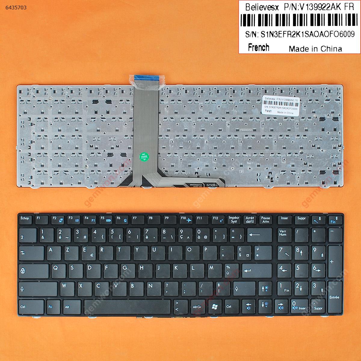 Picture of New Replacement Laptop Keyboard For MSI GX60 GE60 GE70 BLACK FRAME BLACK Small Enter(WIN8) FR Layout