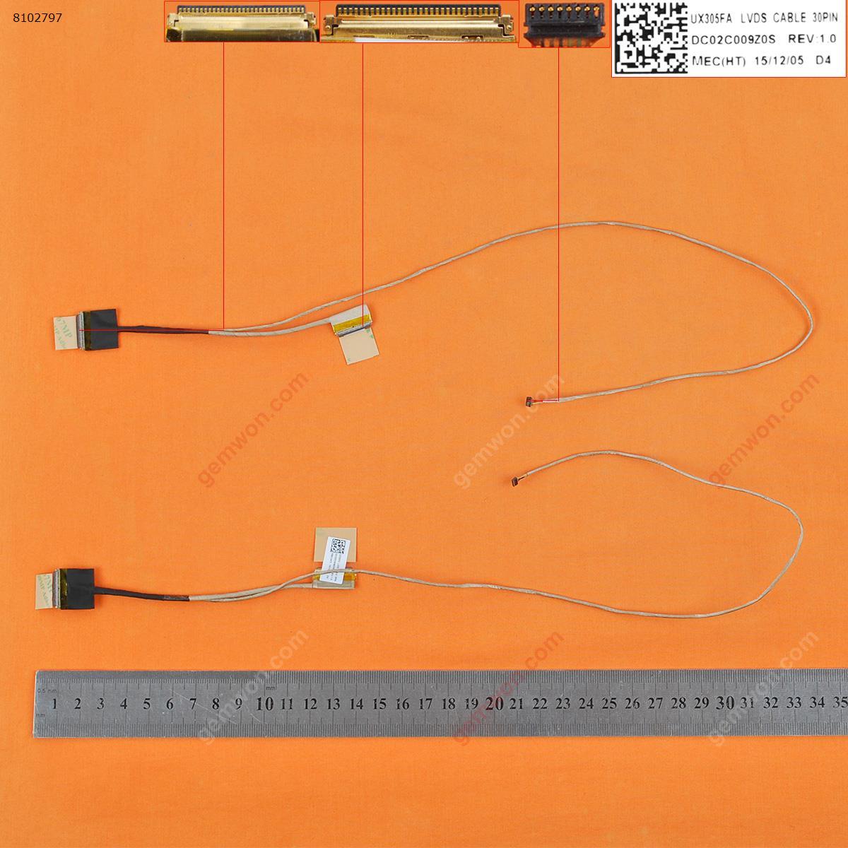 Picture of New LCD Display Screen Cable Replacement  For ASUS ZenBook UX305LA UX305FA UX305 30pin,ORG