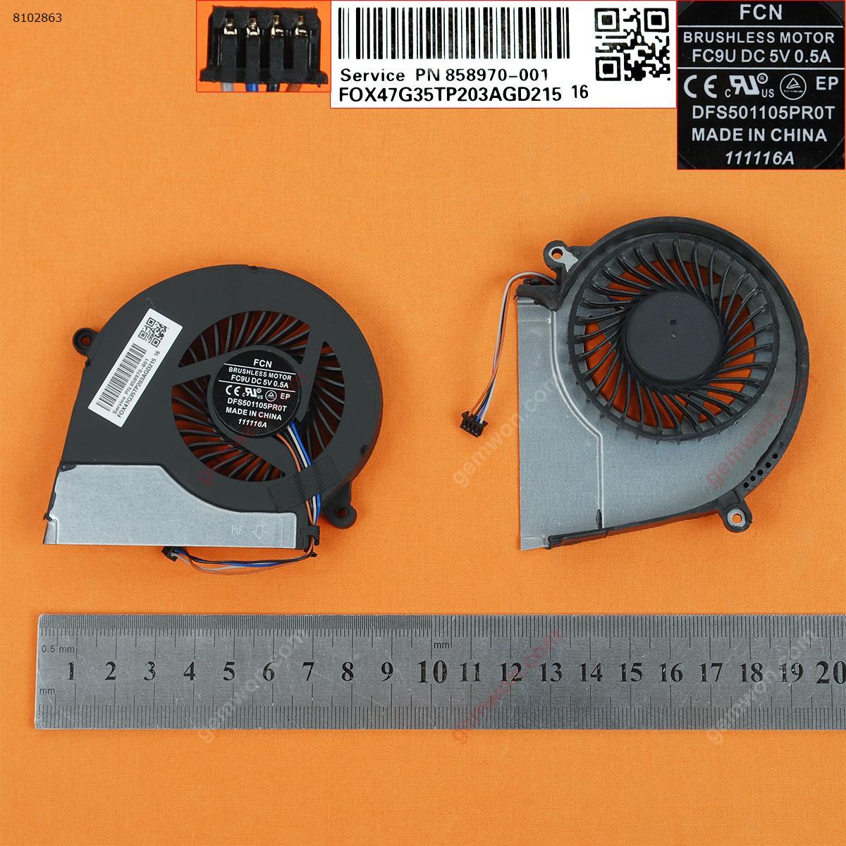 Picture of New Replacement CPU Cooling Fan For HP PAVILION 15-E 17-E (black，High copy ) AB08505HX110B00 DFS501105PR0T 724870-001 FCN47R62TP303ABD165    DFS501105PR0T   858970-001 Layout