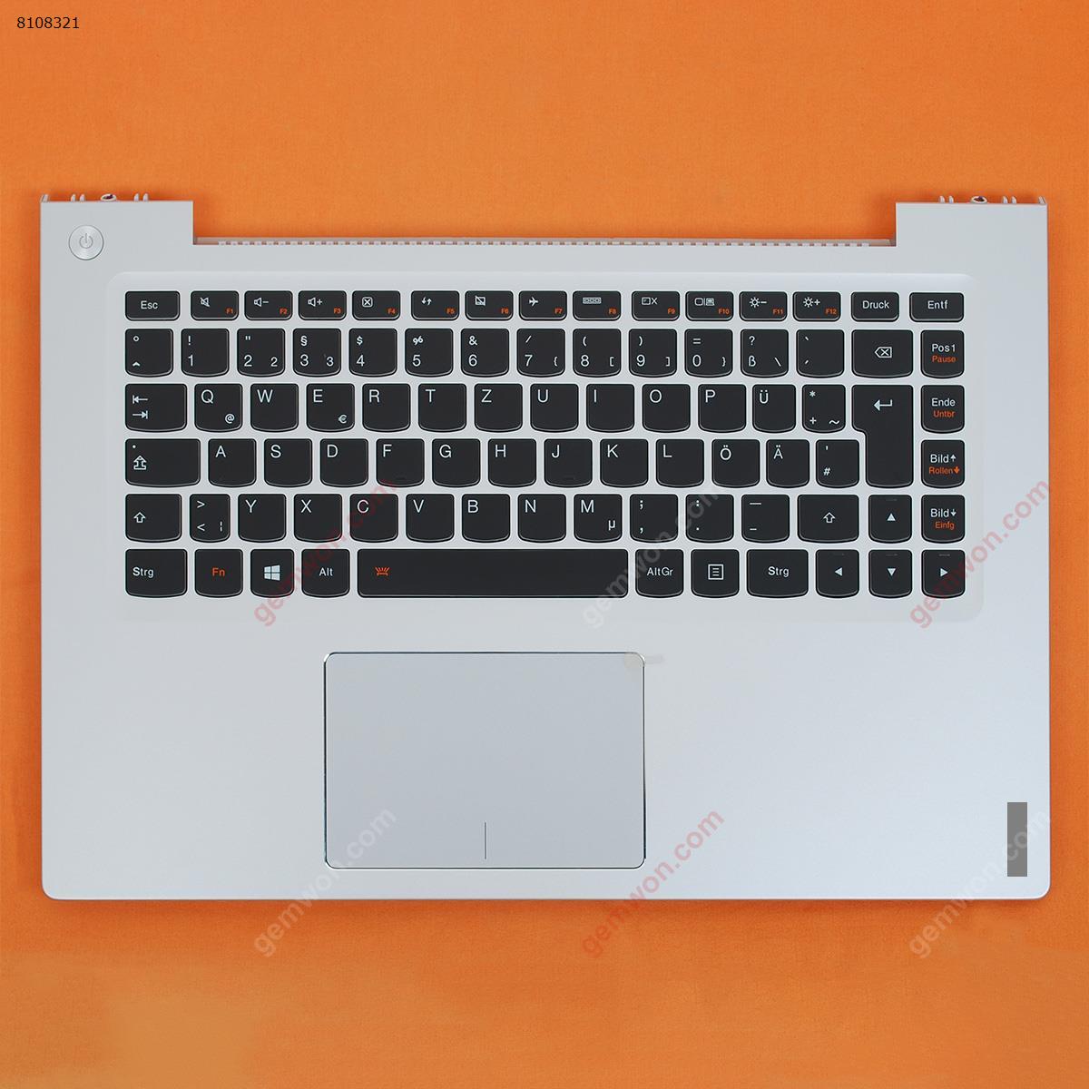 Picture of New Replacement Laptop Cover For LENOVO U430 U430P palmres with GR Backlit keyboard case Upper cover SILVER