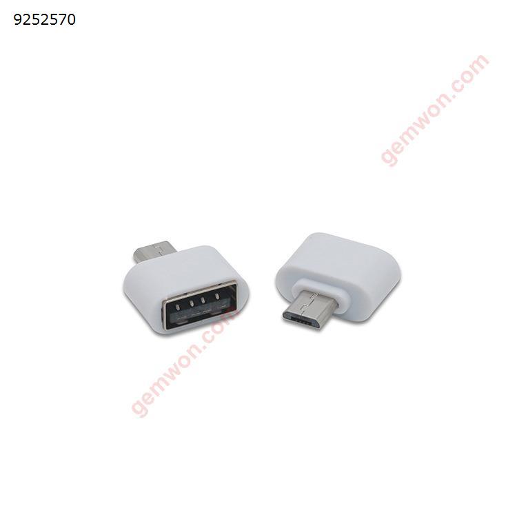 Picture of Micro USB OTG To USB 2.0 Mini Adapter, Micro USB Male OTG To USB 2.0 Female Mini Adapter ,White