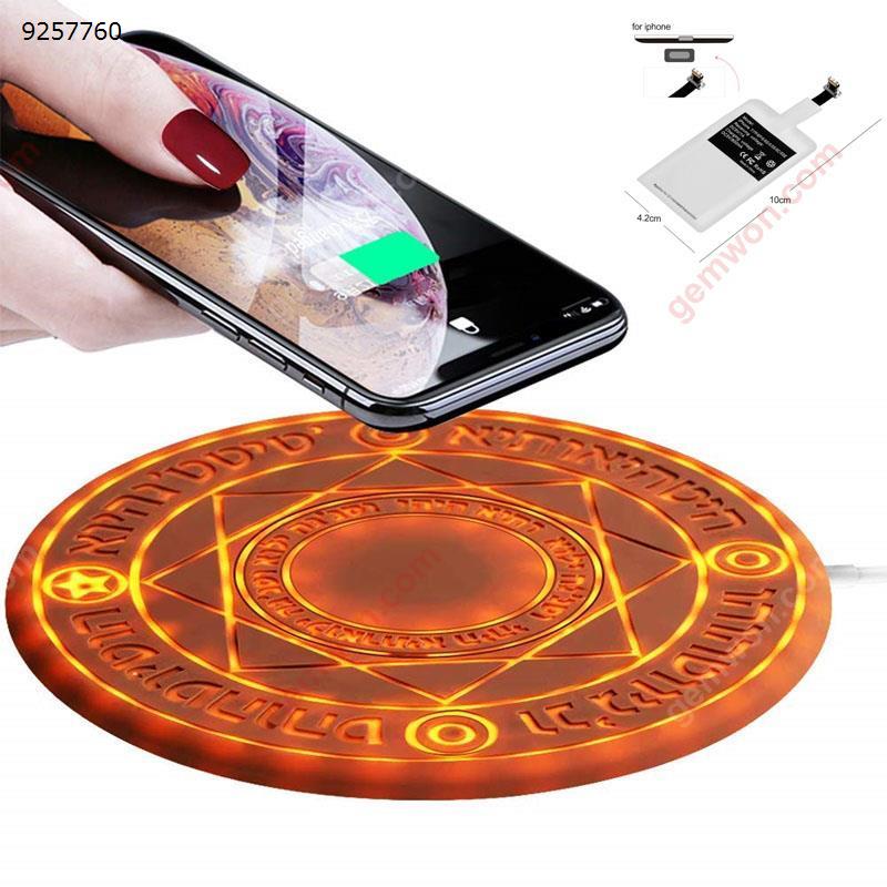 Picture of Magic Array Wireless Charger, Ultra Slim Wireless Charger for iPhone 8 / iPhone 8 Plus/iPhone X/XR / Xs/XsMax/ Samsung S9 / S9 Plus/ S8 / S8Plus / S7 / S7 Edge / S6 Edge HUAWEI Mate 20 RS/ Mate 20 Pro and More+ QI Wireless Receiver IPhone