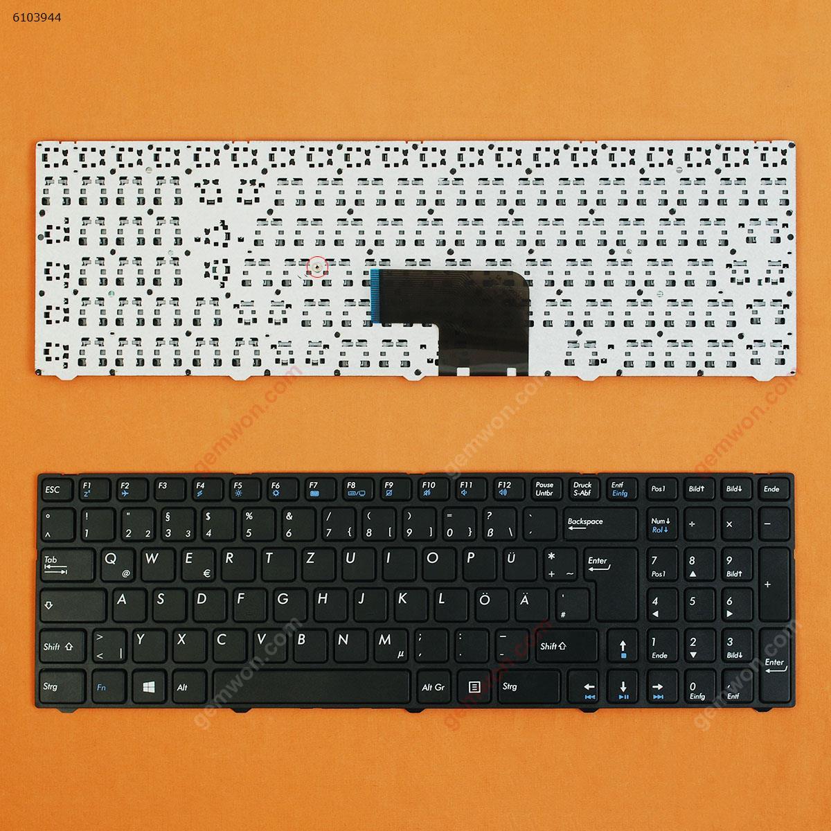 Picture of New Replacement Laptop Keyboard For Medion AKOYA E6237 C15 BLACK FRAME BLACK WIN8 GR Layout