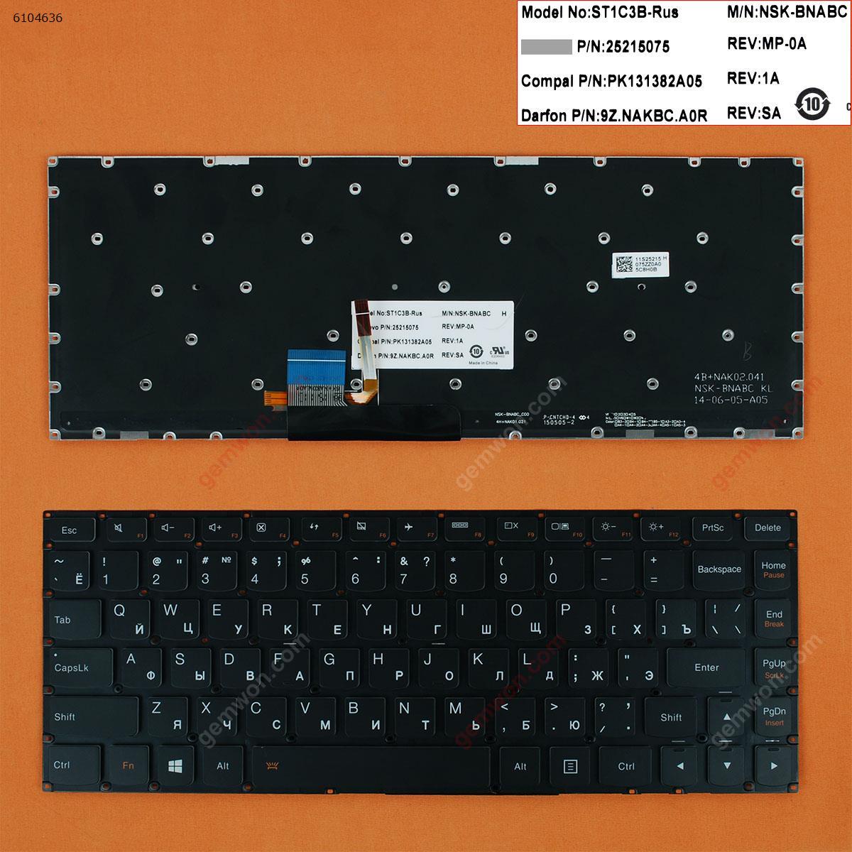 Picture of New Replacement Laptop Keyboard For LENOVO YOGA 2 13" BLACK(Backlit,For Win8) RU Layout