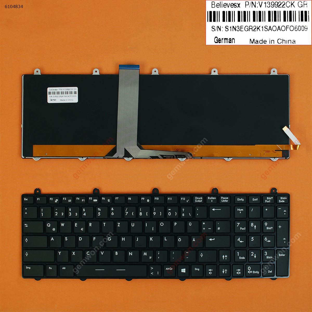 Picture of New Replacement Laptop Keyboard For MSI GT60 GT70 GT780 GT783 GX780 BLACK FRAME BLACK Small Enter(Full Colorful Backlit,WIN8) GR Layout