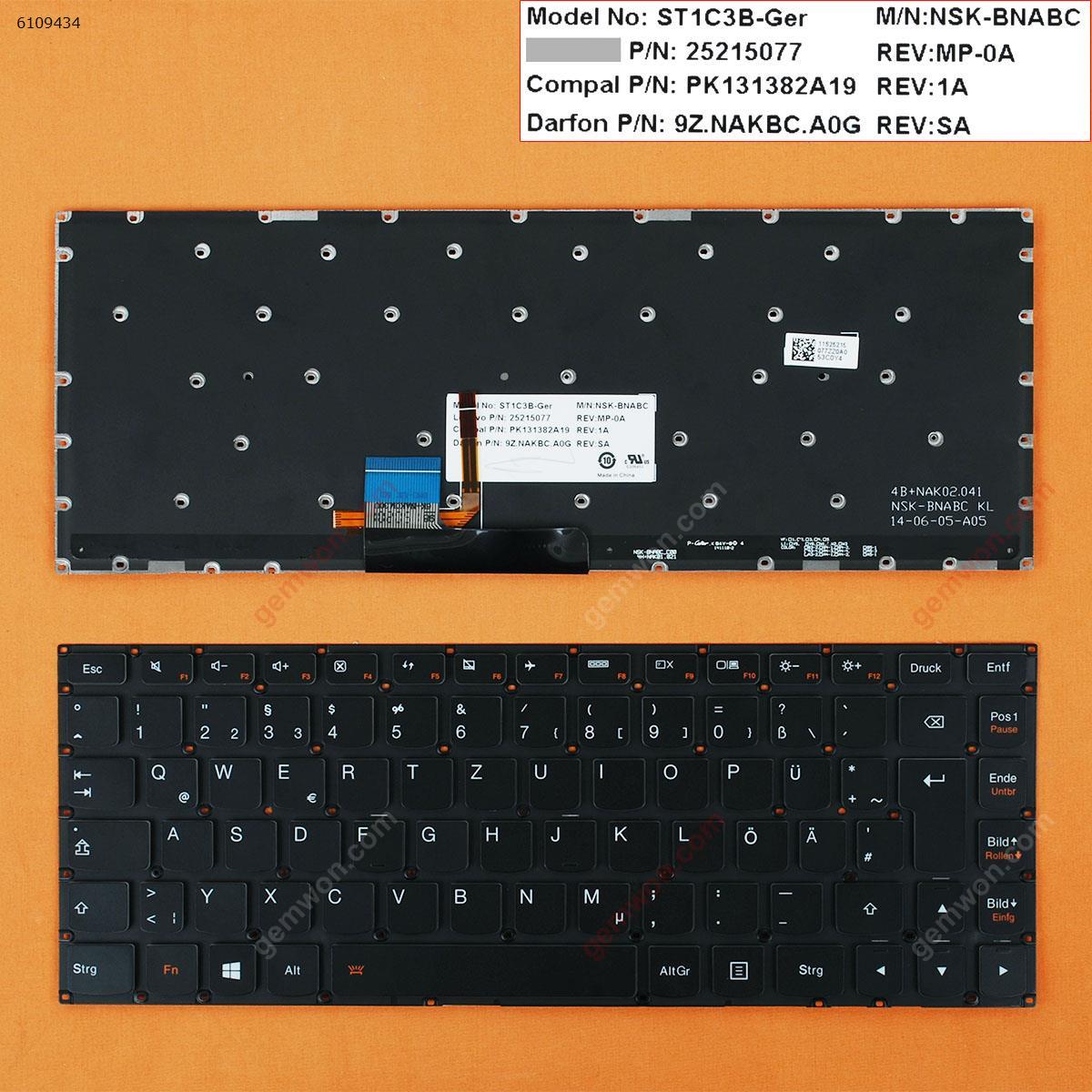 Picture of New Replacement Laptop Keyboard For LENOVO U430P  BLACK(Without FRAME,Backilt,For Win8) GR Layout