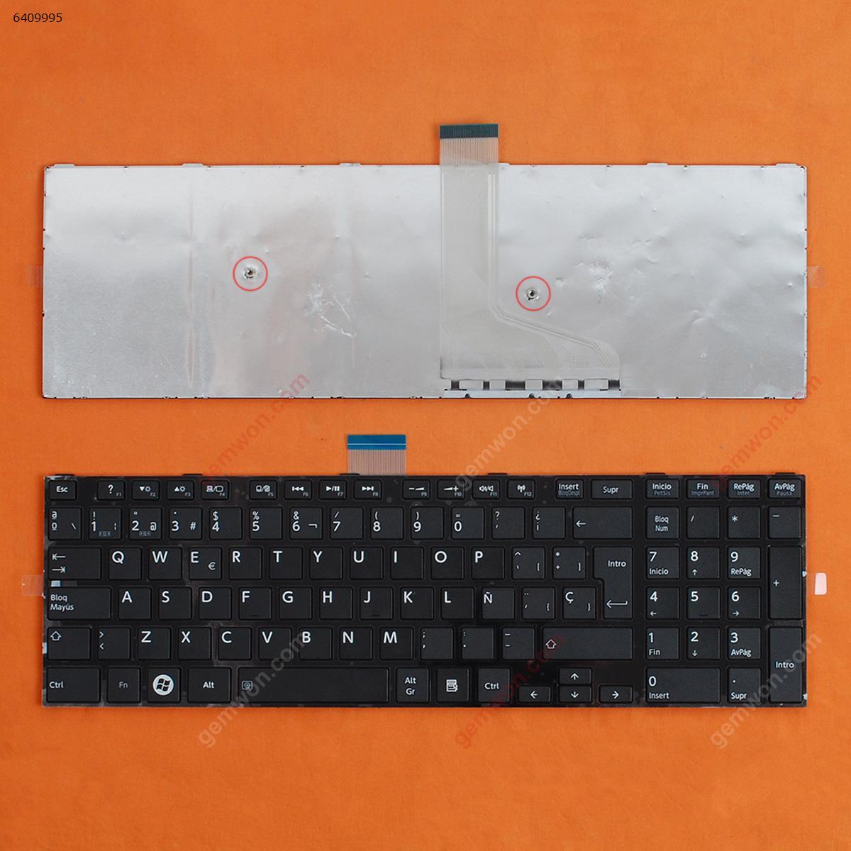 Picture of New Replacement Laptop Keyboard For TOSHIBA S50-A S50D-A S50DT-A S50T-A S55-A S55D-A S55DT-A S55T-A GLOSSY FRAME BLACK SP Layout