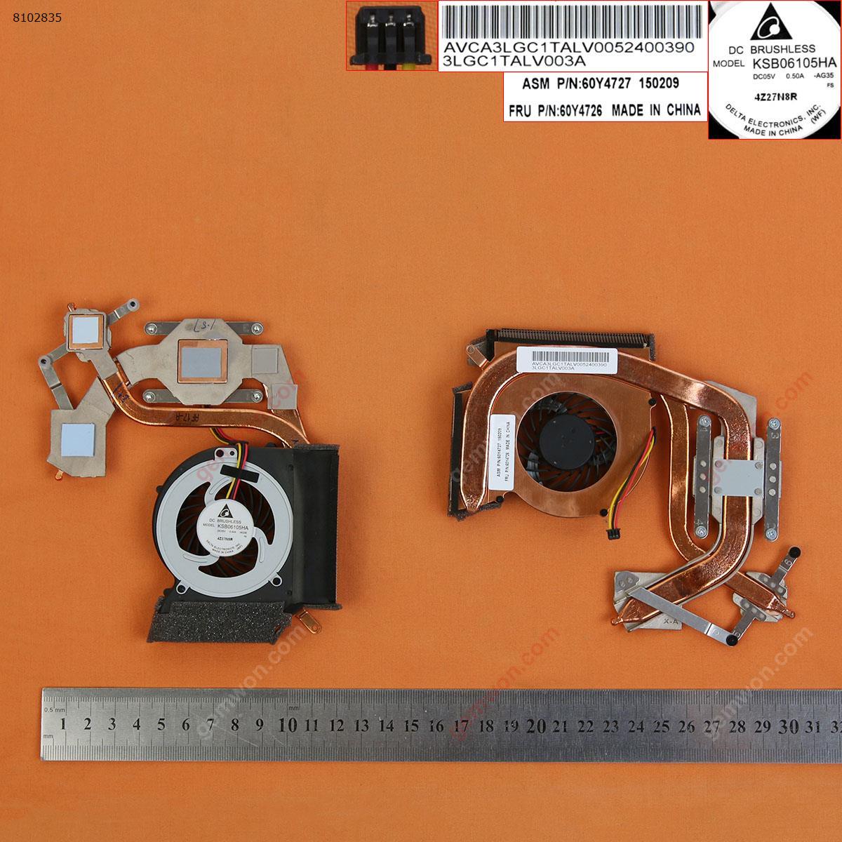 Picture of New Replacement CPU Cooling Fan For Lenovo ThinkPad SL410 SL410K SL510 SL SL510K  ( Independent Graphics,Heatsink) 60Y4727 150303 Layout